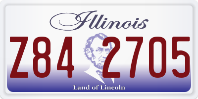 IL license plate Z842705