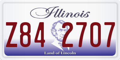 IL license plate Z842707