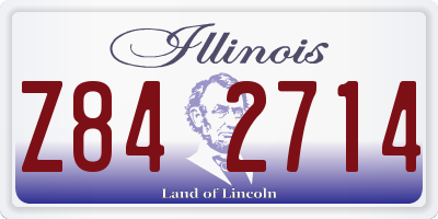 IL license plate Z842714