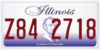 IL license plate Z842718