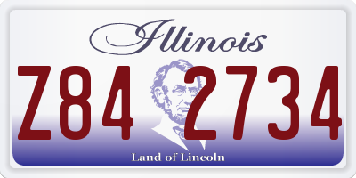 IL license plate Z842734