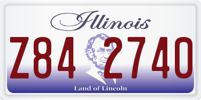 IL license plate Z842740