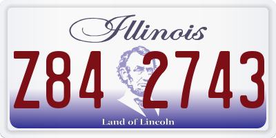 IL license plate Z842743