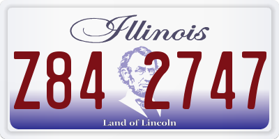 IL license plate Z842747
