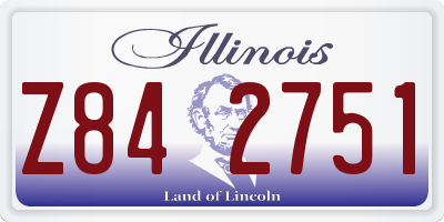 IL license plate Z842751