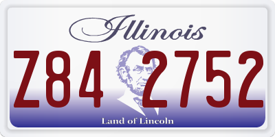 IL license plate Z842752