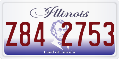 IL license plate Z842753