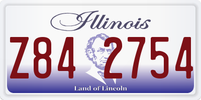 IL license plate Z842754
