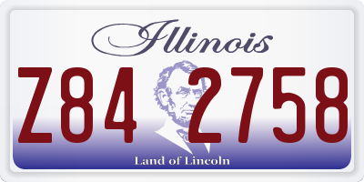 IL license plate Z842758