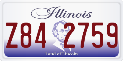 IL license plate Z842759