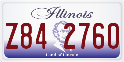 IL license plate Z842760
