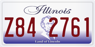 IL license plate Z842761