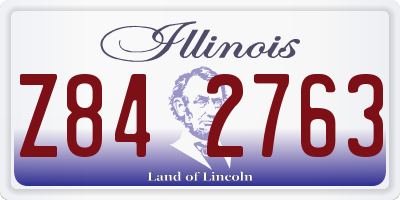 IL license plate Z842763