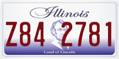 IL license plate Z842781