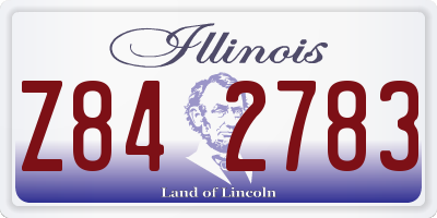 IL license plate Z842783