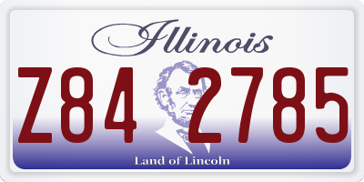 IL license plate Z842785