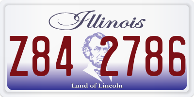 IL license plate Z842786
