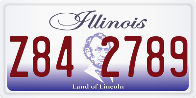 IL license plate Z842789