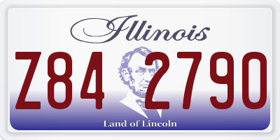 IL license plate Z842790