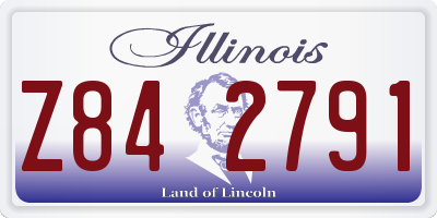 IL license plate Z842791