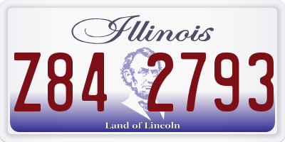 IL license plate Z842793