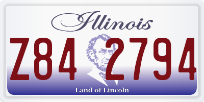 IL license plate Z842794