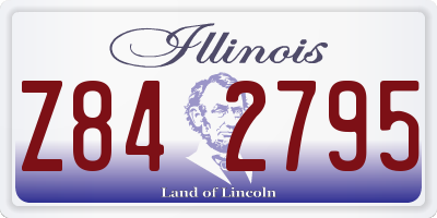 IL license plate Z842795