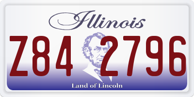 IL license plate Z842796