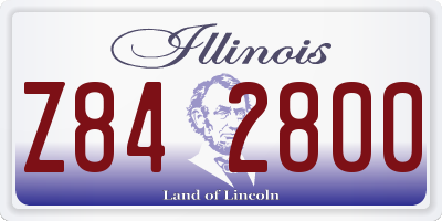 IL license plate Z842800