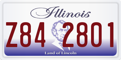 IL license plate Z842801