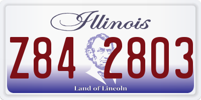 IL license plate Z842803