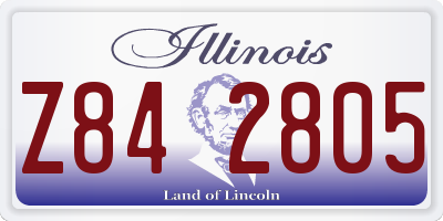 IL license plate Z842805
