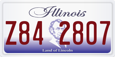 IL license plate Z842807