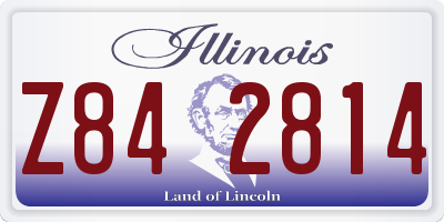 IL license plate Z842814