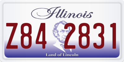 IL license plate Z842831