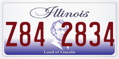 IL license plate Z842834