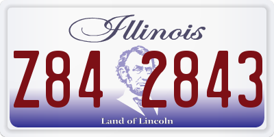 IL license plate Z842843