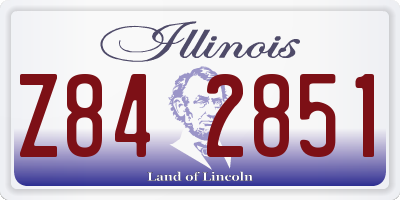 IL license plate Z842851