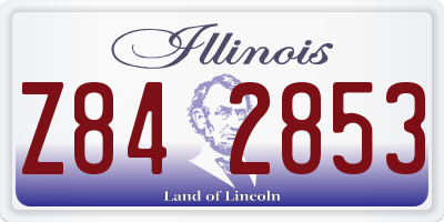 IL license plate Z842853