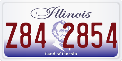 IL license plate Z842854