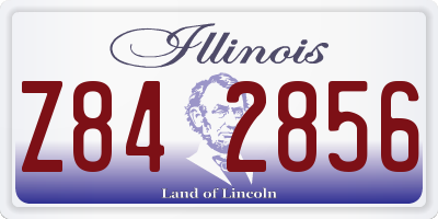 IL license plate Z842856