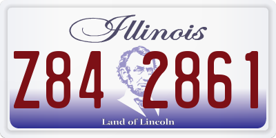 IL license plate Z842861