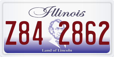 IL license plate Z842862