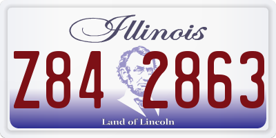 IL license plate Z842863