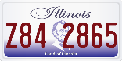 IL license plate Z842865