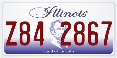 IL license plate Z842867