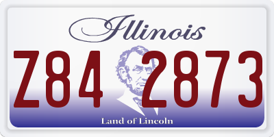 IL license plate Z842873