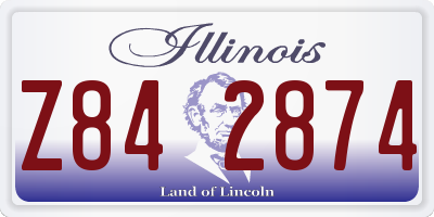 IL license plate Z842874
