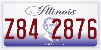 IL license plate Z842876