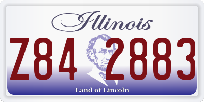 IL license plate Z842883